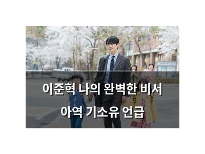 이준혁 나의 완벽한 비서 아역 기소유 언급