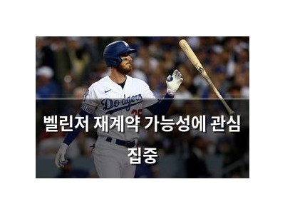 벨린저 재계약 가능성에 관심 집중