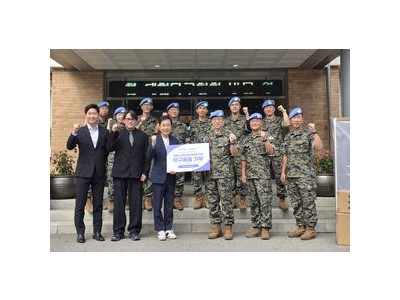 탁구협회와 엑시옴 레바논 파병 장병들 위해 탁구용품 지원