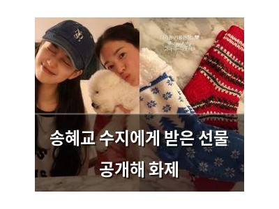 송혜교 수지에게 받은 선물 공개해 화제