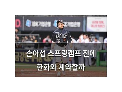 손아섭 스프링캠프 전에 한화와 계약할까