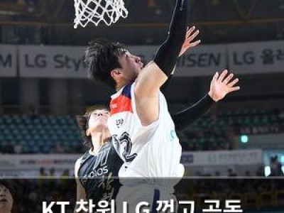 KT 창원 LG 꺾고 공동 3위 올라서자마자 팬들 환호